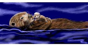 Otter-Zeichnung von SAM AKA MARGARET 🙄