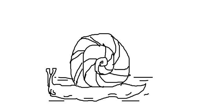 Drawing of Snail by DakoTaco Animations YT