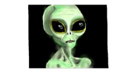Drawing of Alien by DebbyLee
