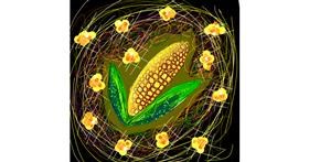 Drawing of Corn by Azure Graylynn❄️🖤☘️