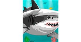 Drawing of Shark by GreyhoundMama