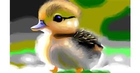 Drawing of duck by Herbert