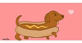 Drawing of Hotdog by ♥️𝕞𝕩𝕔𝕙𝕚♥️