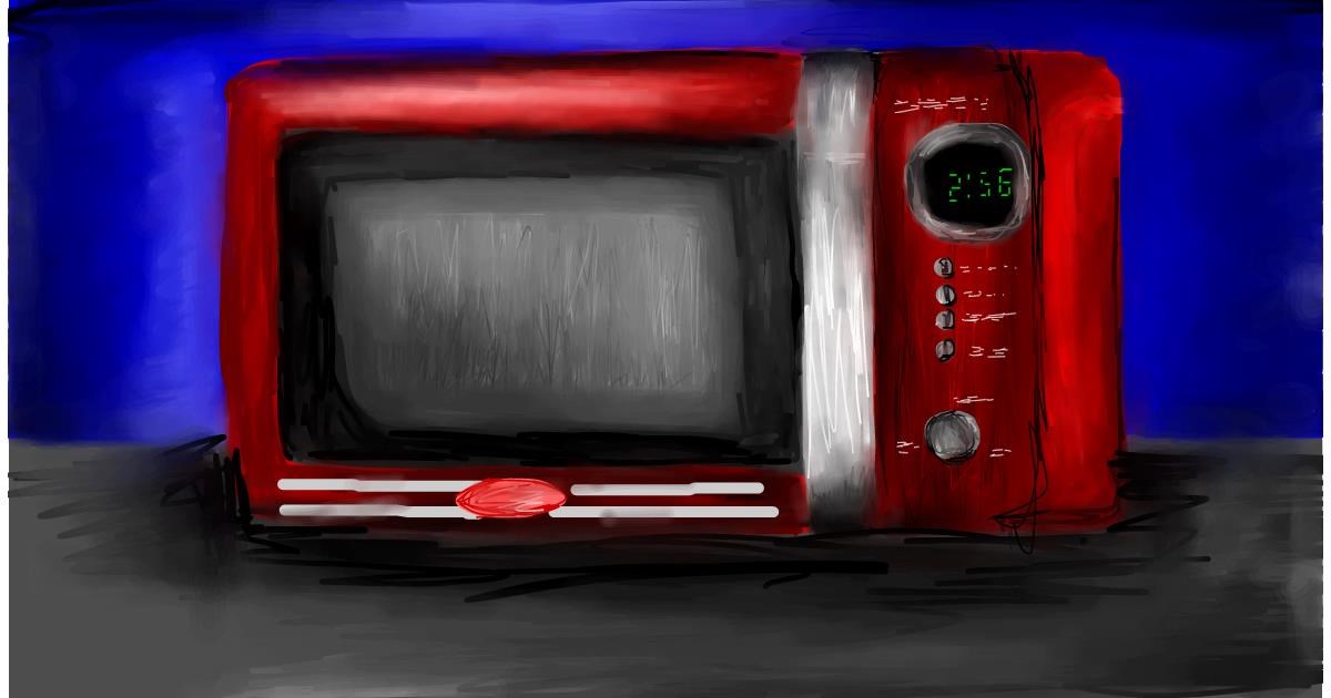 Drawing of Microwave by Soaring Sunshine