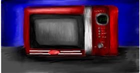 Drawing of Microwave by Mia