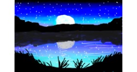 Drawing of River by Sana