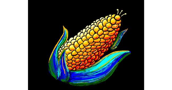 Drawing of Corn by Vulpix