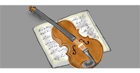 Drawing of Violin by Kim