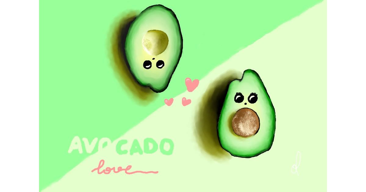 Drawing of Avocado by OLGI 🌺
