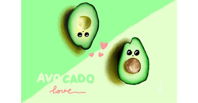 Drawing of Avocado by OLGI 🌺