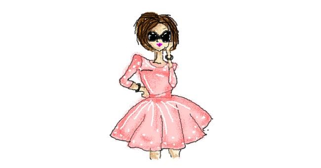 Drawing of Dress by Stephanie