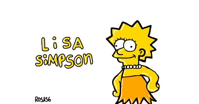 Lisa Simpson-Zeichnung von 🌹Rosas6🌹
