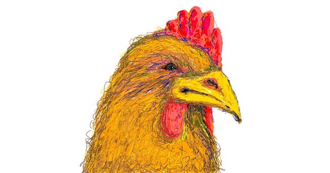 Drawing of Chicken by POOPERDOOPER