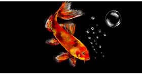 Drawing of Goldfish by Eclat de Lune