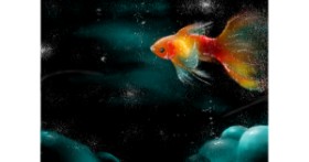 Drawing of Goldfish by I.N-OG Profile🖤🫶✨