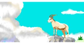 Drawing of Goat by meebo