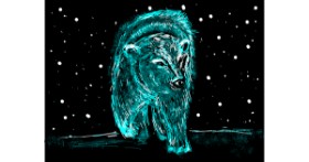 Drawing of Polar Bear by Tara