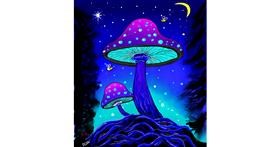 Drawing of Mushroom by GreyhoundMama