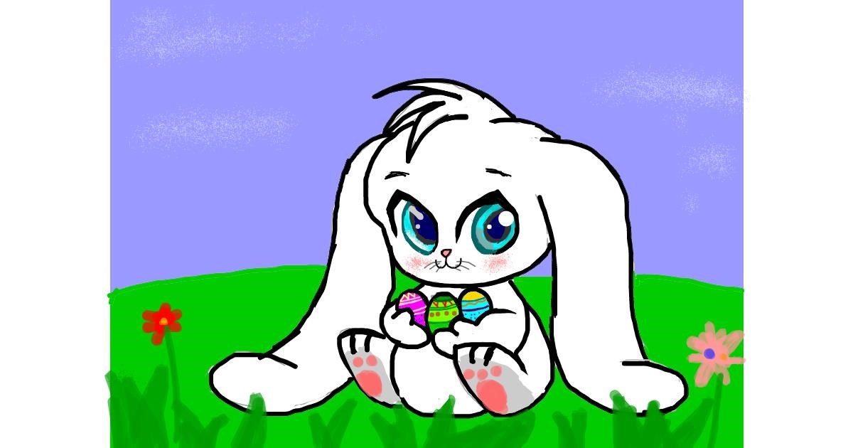 Drawing of Rabbit by Vicki