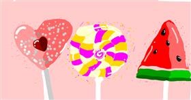 Drawing of Lollipop by Ur my frnds