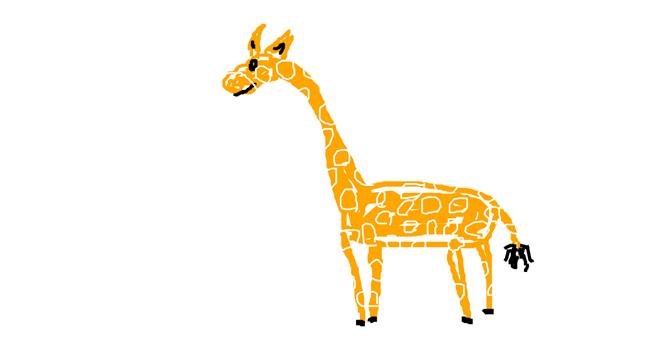 Drawing of Giraffe by Marija