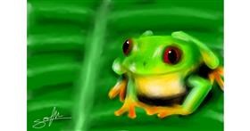 Frosch-Zeichnung von Sophie_draw24