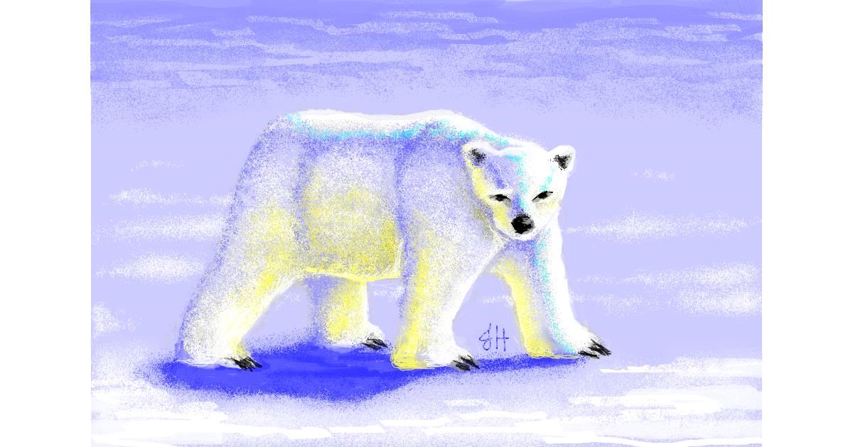 Drawing of Polar Bear by Jevil