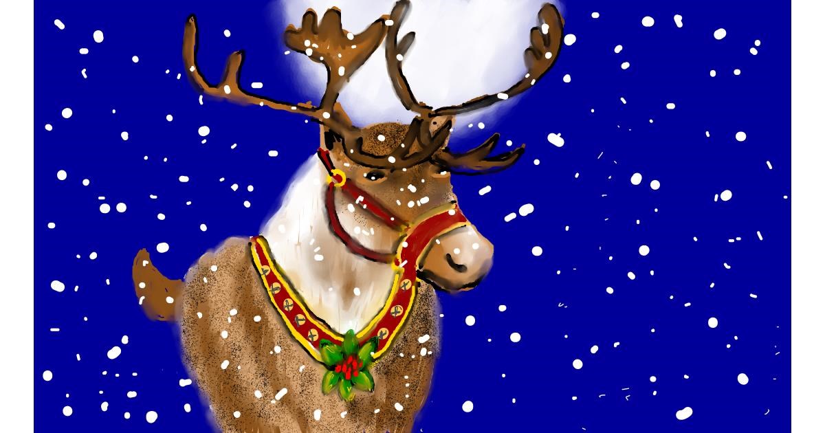 Drawing of Reindeer by SAM AKA MARGARET 🙄