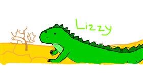 Drawing of Lizard by Jackie