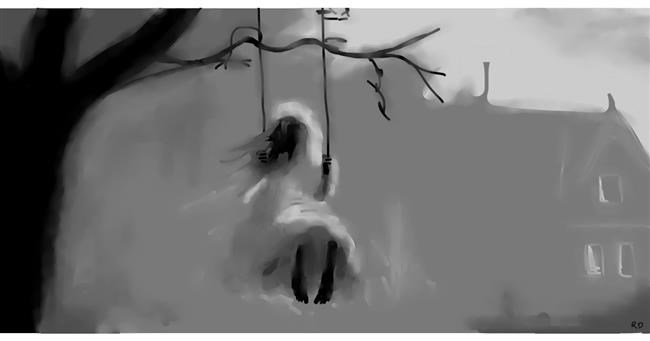 Drawing of #word by #artist
                .Replace(