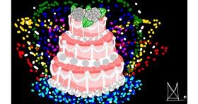 Drawing of Cake by hadue