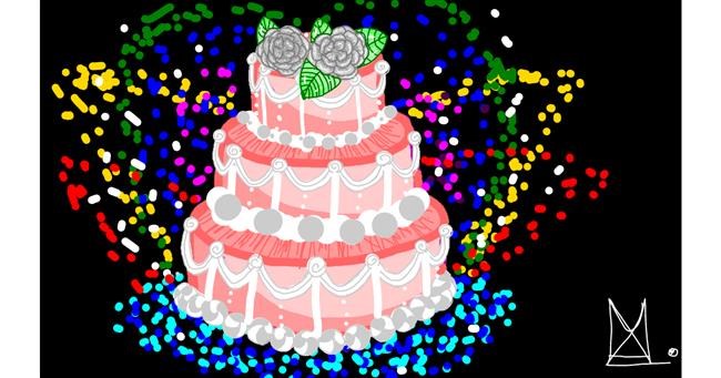 Drawing of Cake by hadue