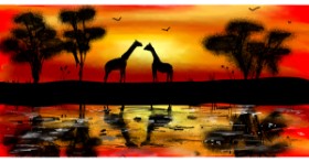 Drawing of Giraffe by Eclat de Lune