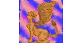 Drawing of Sphinx by Fazila