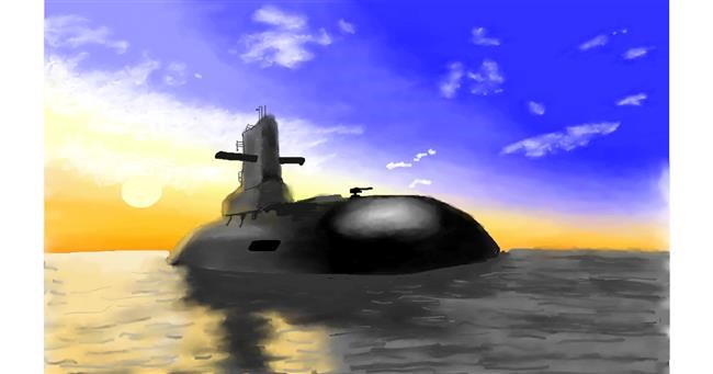 U-Boot-Zeichnung von Humo de copal
