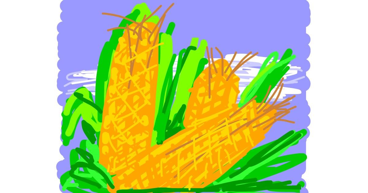 Drawing of Corn by Firsttry