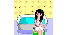 Drawing of Bathtub by Loves