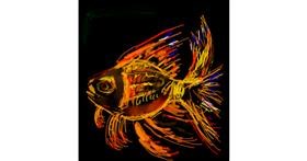 Drawing of Goldfish by Suzie