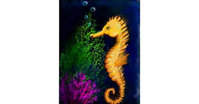 Drawing of Seahorse by 🌌Mom💕E🌌