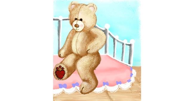 Drawing of Teddy bear by 🌌Mom💕E🌌