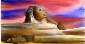 Drawing of Sphinx by Mia