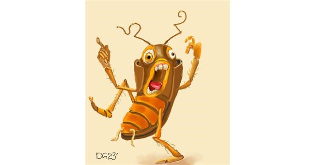 Kakerlake-Zeichnung von GreyhoundMama