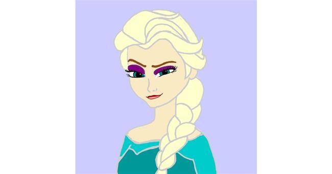 Drawing of Elsa (Disney) by Joze
