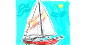 Drawing of Boat by ZiaBLo