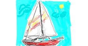 Drawing of Boat by ZiaBLo
