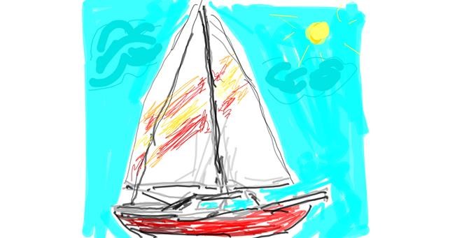 Drawing of Boat by ZiaBLo