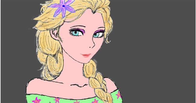 Elsa (Disney)-Zeichnung von InessA