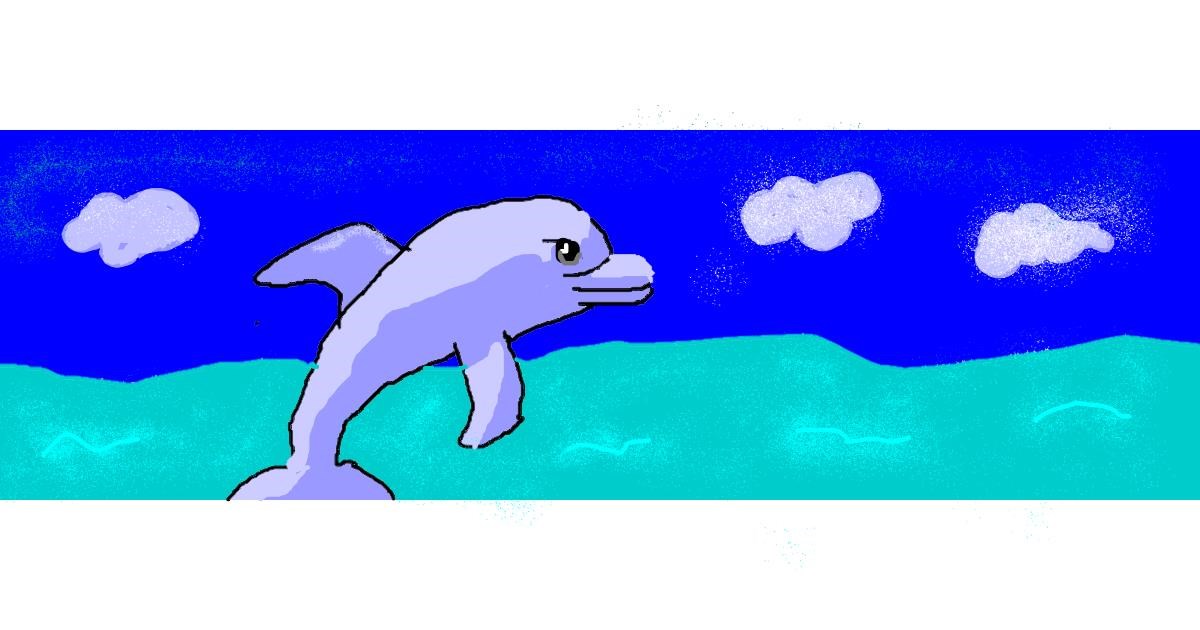 Drawing of Dolphin by AnYAY