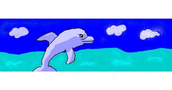 Drawing of Dolphin by AnYAY