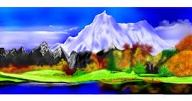 Berg-Zeichnung von Chaching